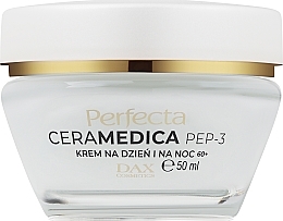 Ліфтинг-крем проти зморщок на день і ніч 60+ - Perfecta Ceramedica Pep-3 Lifting Anti-Aging Face Cream 60+ — фото N2