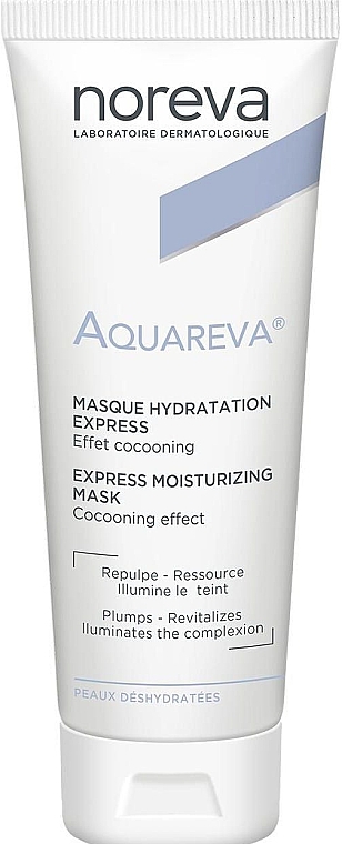 Зволожувальна експрес-маска для обличчя - Noreva Aquareva Masque Hydratation Express — фото N1