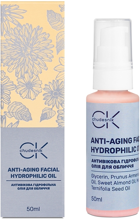 Антивікова гідрофільна олія для обличчя - Chudesnik Anti-Aging Face Hydrophilic Oil — фото N2