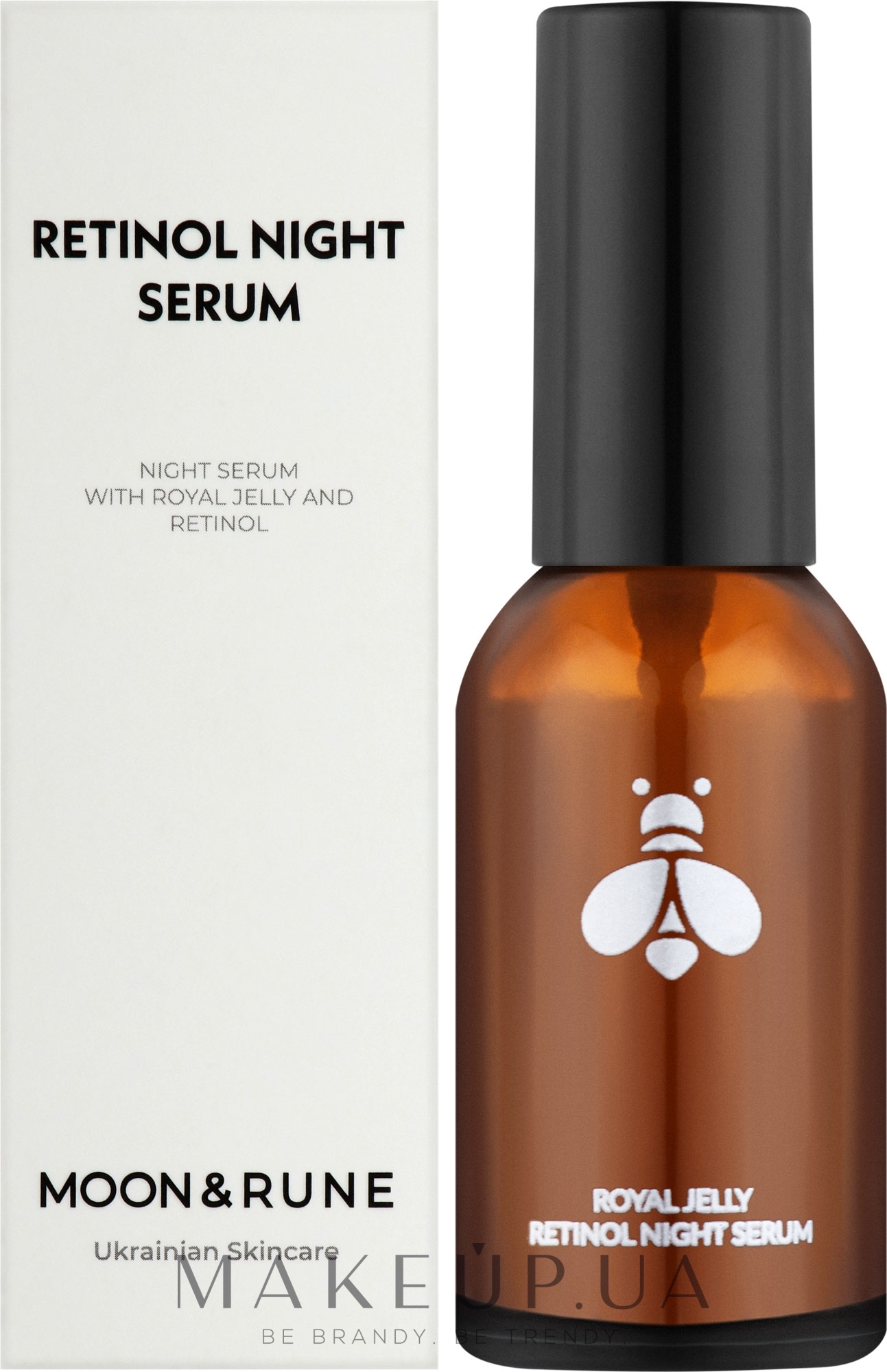 Нічна сироватка з ретинолом та маточним молочком - Moon&Rune Serum Retinol — фото 30ml