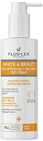 Освітлювальний бальзам для тіла - Floslek White & Beauty Lightening Body Balm — фото N1