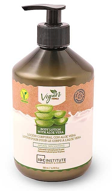 Лосьйон для тіла - Idc Institute Body Lotion Vegan Formula Aloe Vera — фото N1