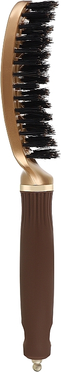 Щетка для волос - Olivia Garden Expert Care Flex Boar Bristles Gold Brown  — фото N2