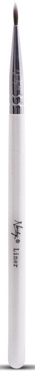 Пензлик для підводки, MC-LI-01 - Nanshy Eyeliner Makeup Brush White — фото N1