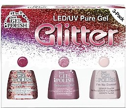 Парфумерія, косметика Набір - IBD Just Gel Polish Glitter Kit (gel/polish/14ml х 3)