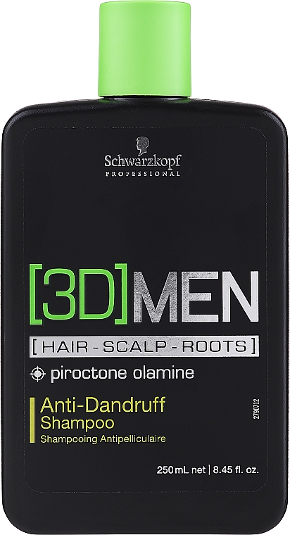 Шампунь против перхоти - Schwarzkopf Professional 3D Men Piroctone Olamine Anti-Dandruff Shampoo — фото N1