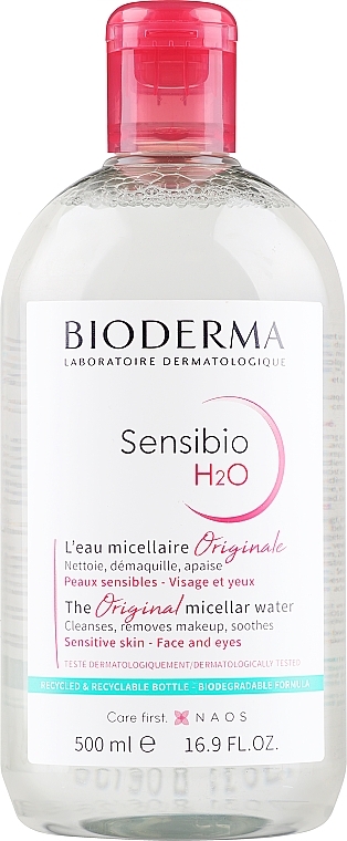 УЦЕНКА Мицеллярная жидкость - Bioderma Sensibio H2O Micellaire Solution * — фото N3