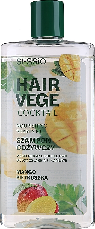 Живильний шампунь "Манго" - Sessio Hair Vege Cocktail Nourishing Shampoo — фото N1