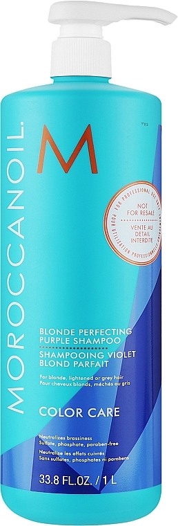 Тонирующий шампунь для волос с фиолетовым пигментом - Moroccanoil Blonde Perfecting Purple Shampoo — фото N4