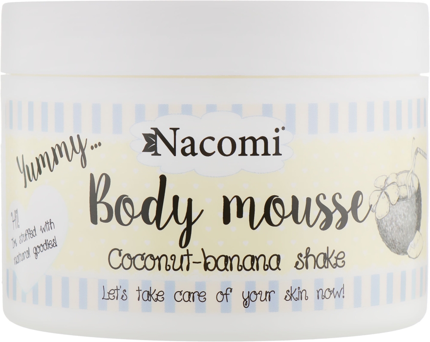 Мусс для тела "Кокосово-банановый шейк" - Nacomi Body Mousse Coconut-Banana Shake — фото N2
