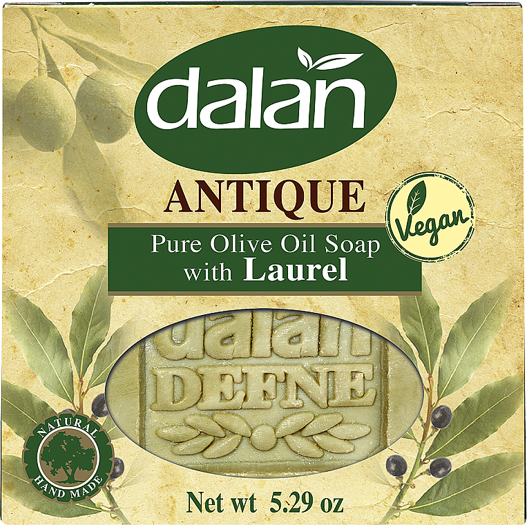 Твердое мыло с оливковым маслом - Dalan Antique Daphne soap with Olive Oil 100%  — фото N1