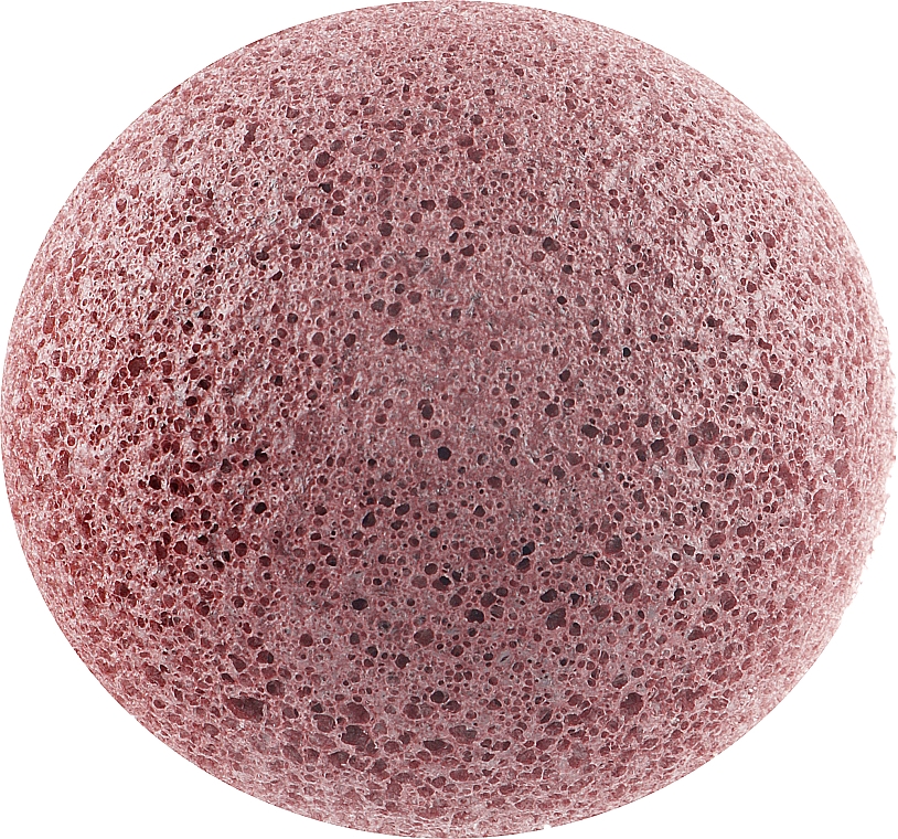 Спонж для лица конжаку с красной глиной премиум - The Konjac Sponge Co French Red Clay Face Puff  — фото N1