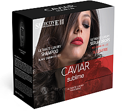 Духи, Парфюмерия, косметика УЦЕНКА Набор - Selective Professional Caviar (Shamp/250ml + Serum/6*10ml) *