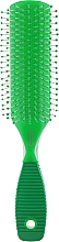 Щітка масажна 9 рядів овальна, зелена - Titania — фото N1