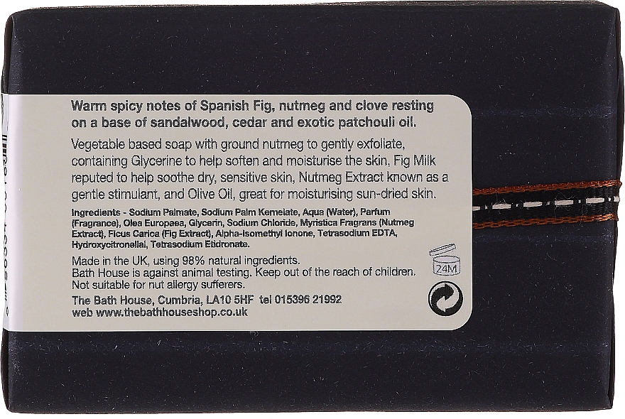 Bath House Spanish Fig and Nutmeg - Набор (edc/100ml + sh/gel/260ml + shave/balm/100ml + soap/150g) — фото N7