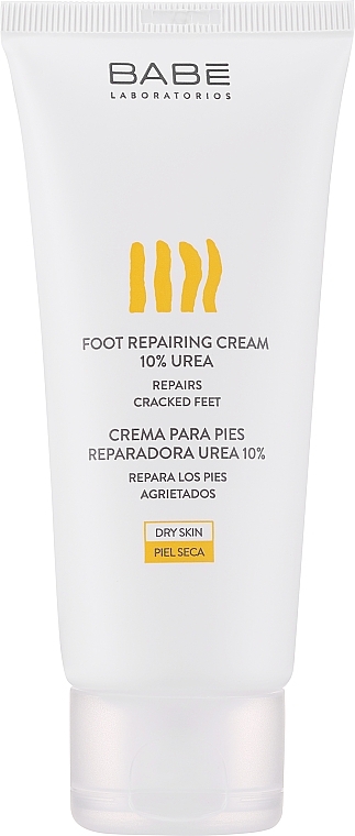 Крем для ног с 10% мочевины для смягчения против огрубелостей - Babe Laboratorios Foot Repairing Cream 10 % Urea