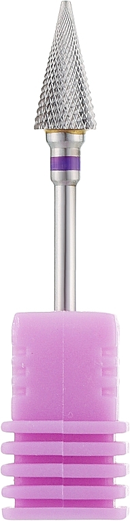 Насадка для фрезера твердосплав (2XF) "Конус", фиолетовый - Vizavi Professional