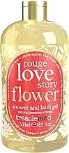 Гель для душу та ванни з екстрактом жасмину - Treaclemoon Rouge Love Story Flower Shower And Bath Gel — фото N1