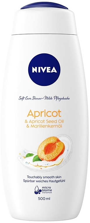 Гель-догляд для душу "Абрикос та олія абрикосових кісточок" - NIVEA Apricot Shower Gel