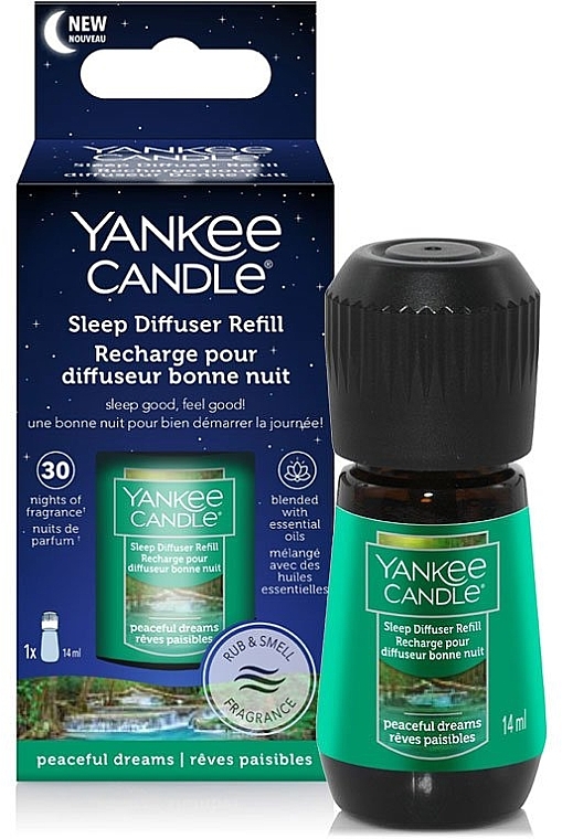 Диффузор для сна, сменный блок - Yankee Candle Sleep Diffuser Peaceful Dreams Refill Peaceful Dreams — фото N1