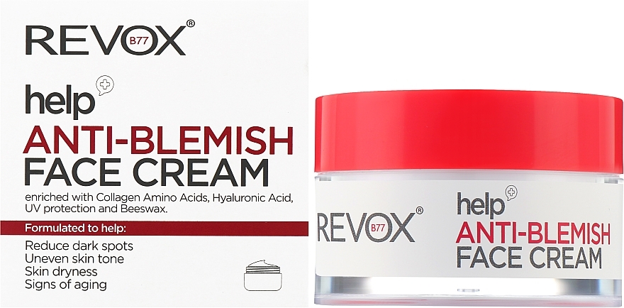 Крем для обличчя проти пігментних плям - Revox Help Anti-Blemish Face Cream — фото N2