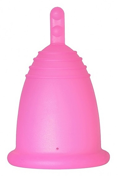 Менструальная чаша с ножкой, размер S, фуксия - MeLuna Sport Menstrual Cup — фото N1