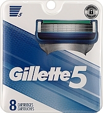 Духи, Парфюмерия, косметика Сменные кассеты для бритья, 8 шт. - Gillette 5