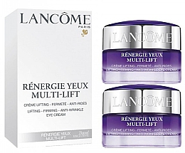 Парфумерія, косметика Набір - Lancome Renergie Multi-Lift Eye Cream Duo (eye/cr/2x15ml)