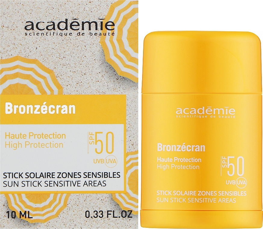 Academie Sun Stick Sensitive Areas SPF 50+ - Academie Sun Stick Sensitive Areas SPF 50+ — фото N2