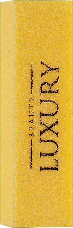 Блок для ногтей полировочный, 80/120, желтый - Beauty LUXURY — фото N1