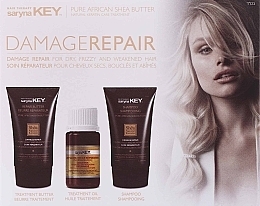 Парфумерія, косметика Набір - Saryna Key Pure African Shea Butter (mask/40ml + shm/40ml + oil/10ml)