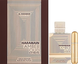 Al Haramain Amber Oud Gold Edition Extreme Pure Perfume Gift Set - Набір (perfume/60ml + atomiser/10ml) — фото N2