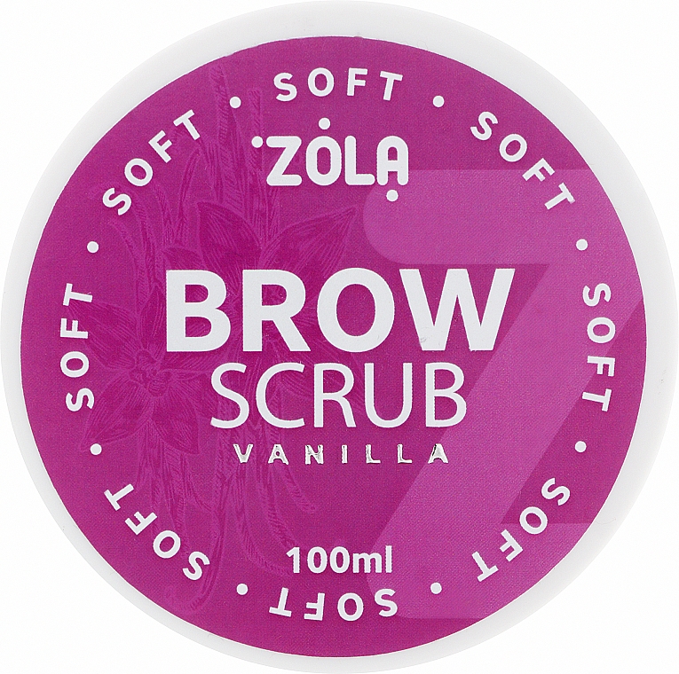 Скраб для бровей "Ваниль" - Zola Brow Scrub Vanilla — фото N1