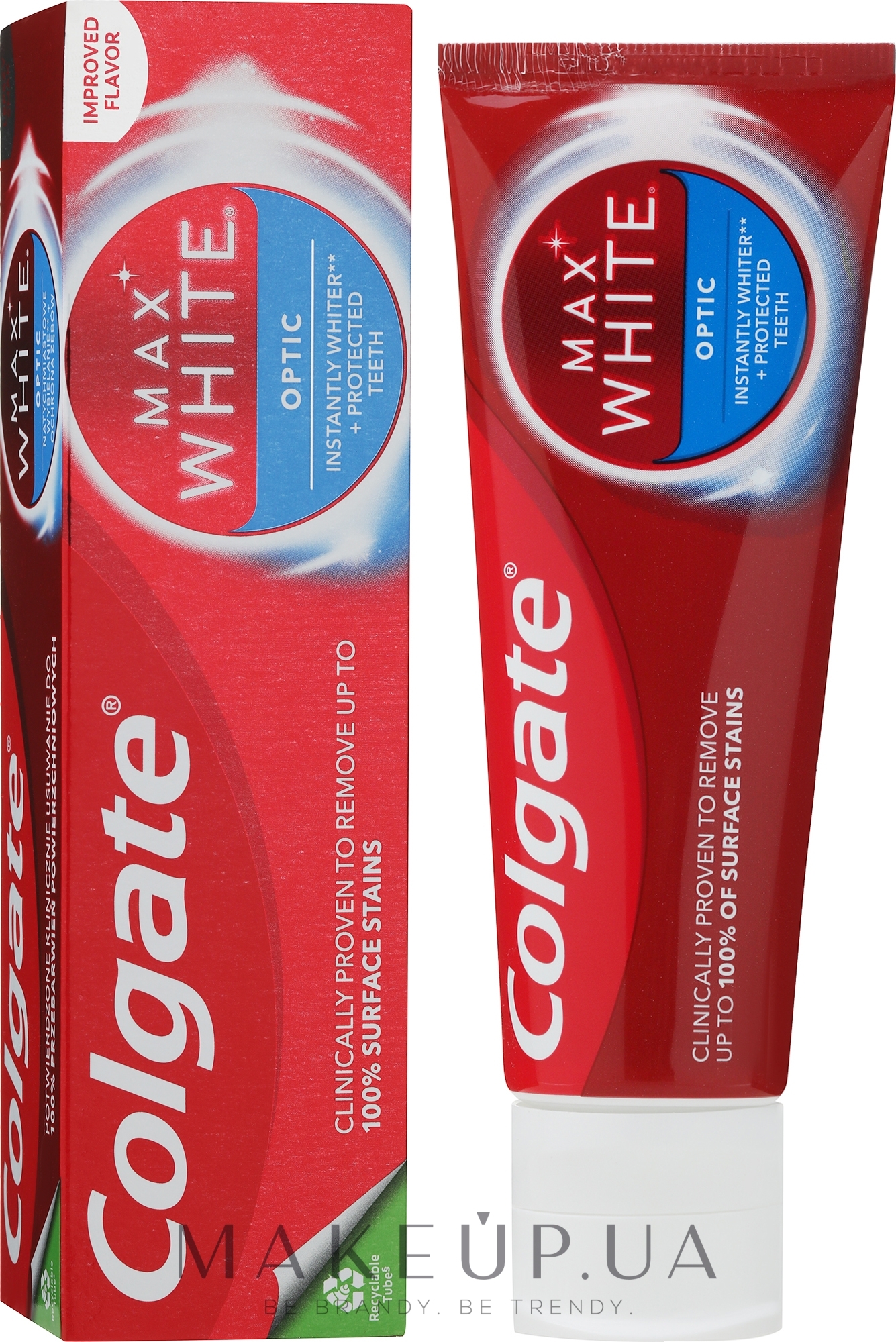 Зубная паста Optic отбеливающая для мгновенной яркой улыбки - Colgate Max White — фото 75ml