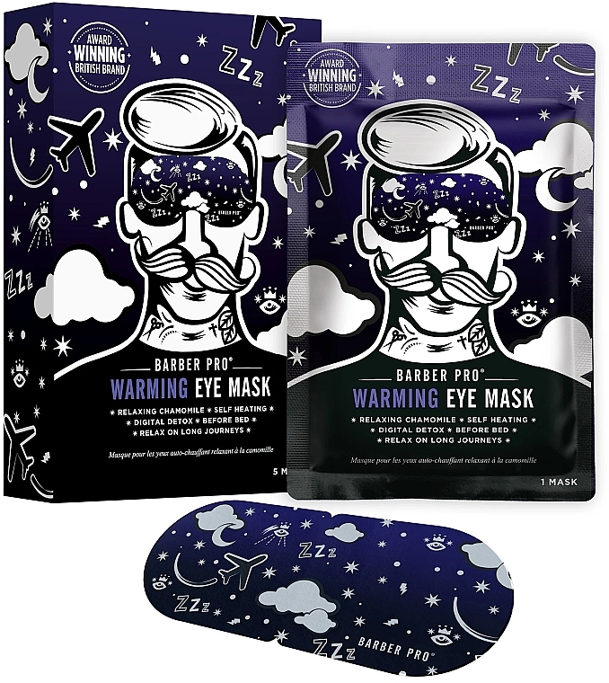 Маска для области глаз - BarberPro Warming Eye Mask — фото N2