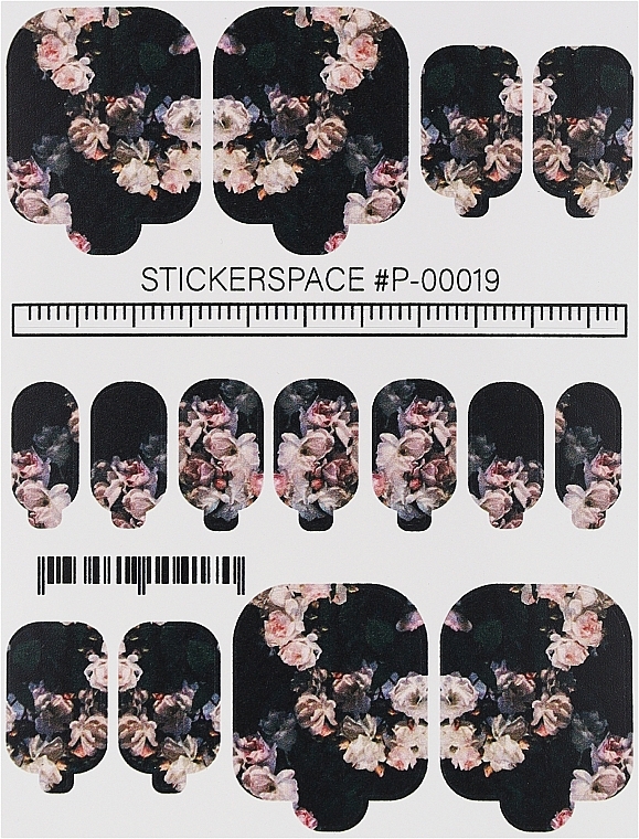 Дизайнерские наклейки для педикюра "Wraps P-00019" - StickersSpace — фото N1