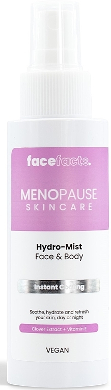 Увлажняющий спрей для лица и тела - Face Facts Menopause Skincare Hydro-Mist — фото N1