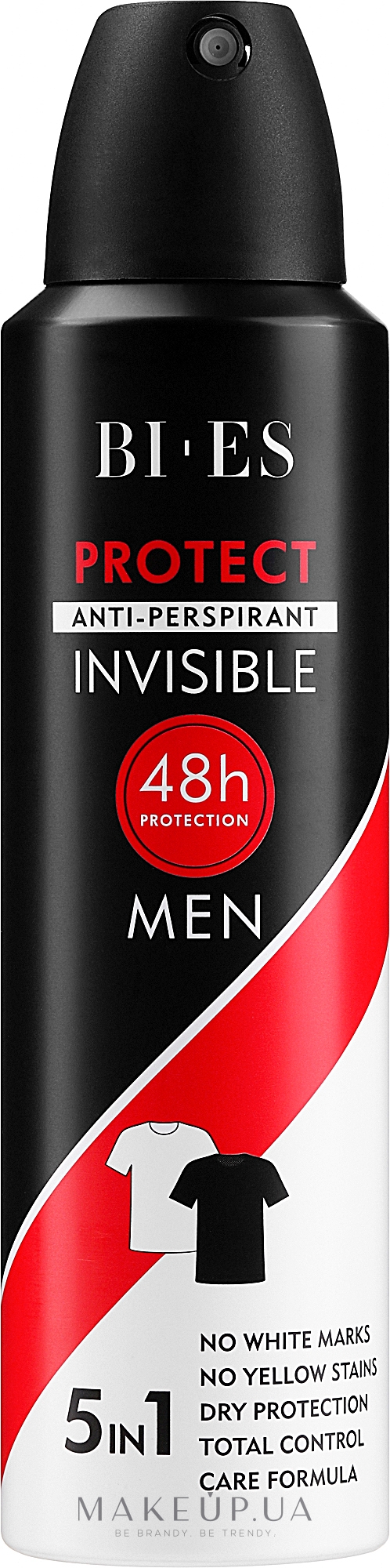Антиперспірант-спрей - Bi-Es Men Protect Anti-Perspirant Invisible — фото 150ml