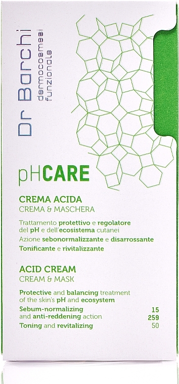 Кислотный крем-маска для лица - Dr. Barchi pH Care Balancing Cream & Mask — фото N3