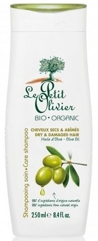Шампунь для сухих и поврежденных волос - Care shampoo "Le Petit Olivier Organic" Olive oil