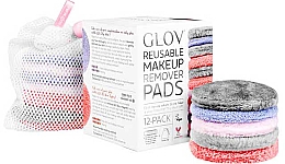Парфумерія, косметика Набір дисків для зняття макіяжу - Glov Reusable Make-Up Removal Pads (discs/12pcs + bag)