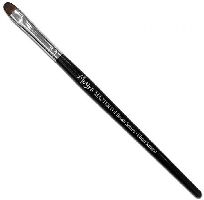 Кисть для геля, короткая, круглая - Moyra Master Gel Brush Series Short Round — фото N1