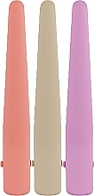 Парфумерія, косметика Затискач перукарський для волосся, рожевий + бежевий  + персиковий - Puffic Fashion