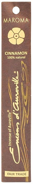 Ароматические палочки "Корица" - Maroma Encens d'Auroville Stick Incense Cinnamon — фото N1