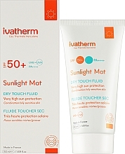 SUNLIGHT сонцезахисний зволожувальний крем для масної шкіри SPF 50+. Матуючий dry touch флюїд - Ivatherm Sunlight Mat Very High Sun Protection SPF 50+ — фото N2