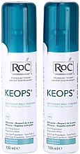 Парфумерія, косметика Набір - RoC Keops 48H Fresh Deodorant Spray (2 х deo/100ml)