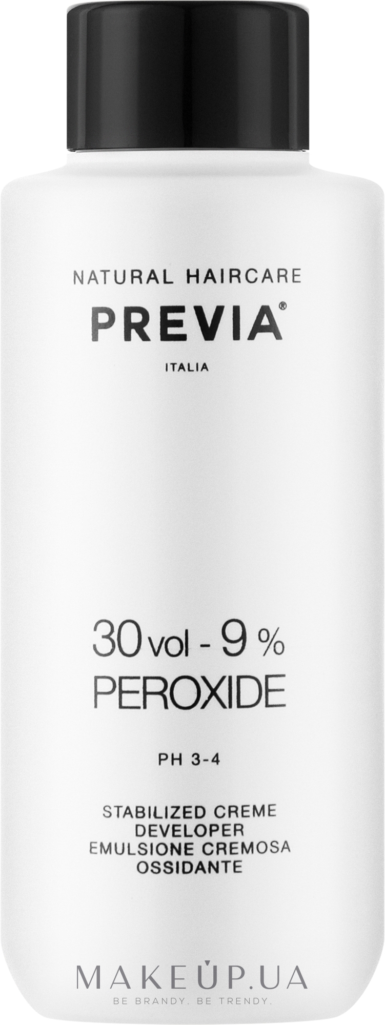 Окислювач для фарби для волосся - Previa Creme Peroxide 30 Vol 9% — фото 150ml