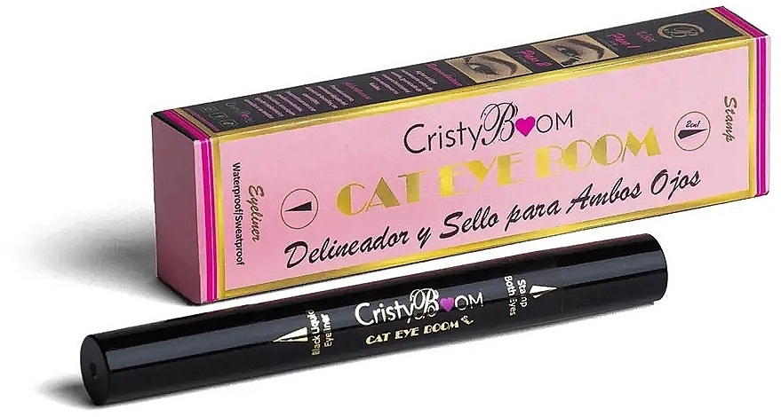 Подводка-штамп для глаз - Cristyboom Cosmetics Cat Eye Boom Eyeliner — фото N1