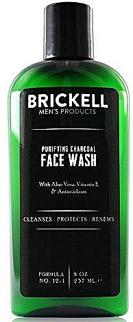 Гель для вмивання обличчя, з вугіллям - Brickell Men's Products Purifying Charcoal Face Wash — фото N1
