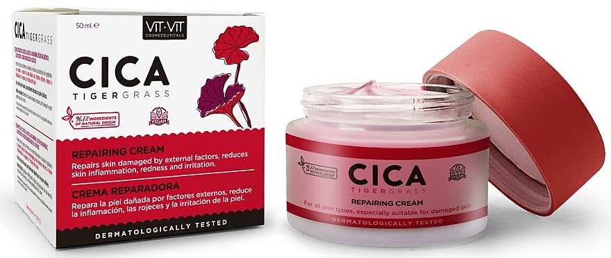 Заспокійливий крем для обличчя - Diet Esthetic Cica Cream — фото N1